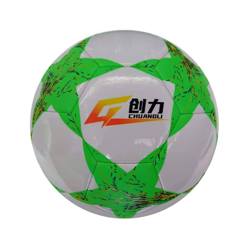 Does a PVC2.7 shiny leather football enhance its anti-slip properties and improve ball control?